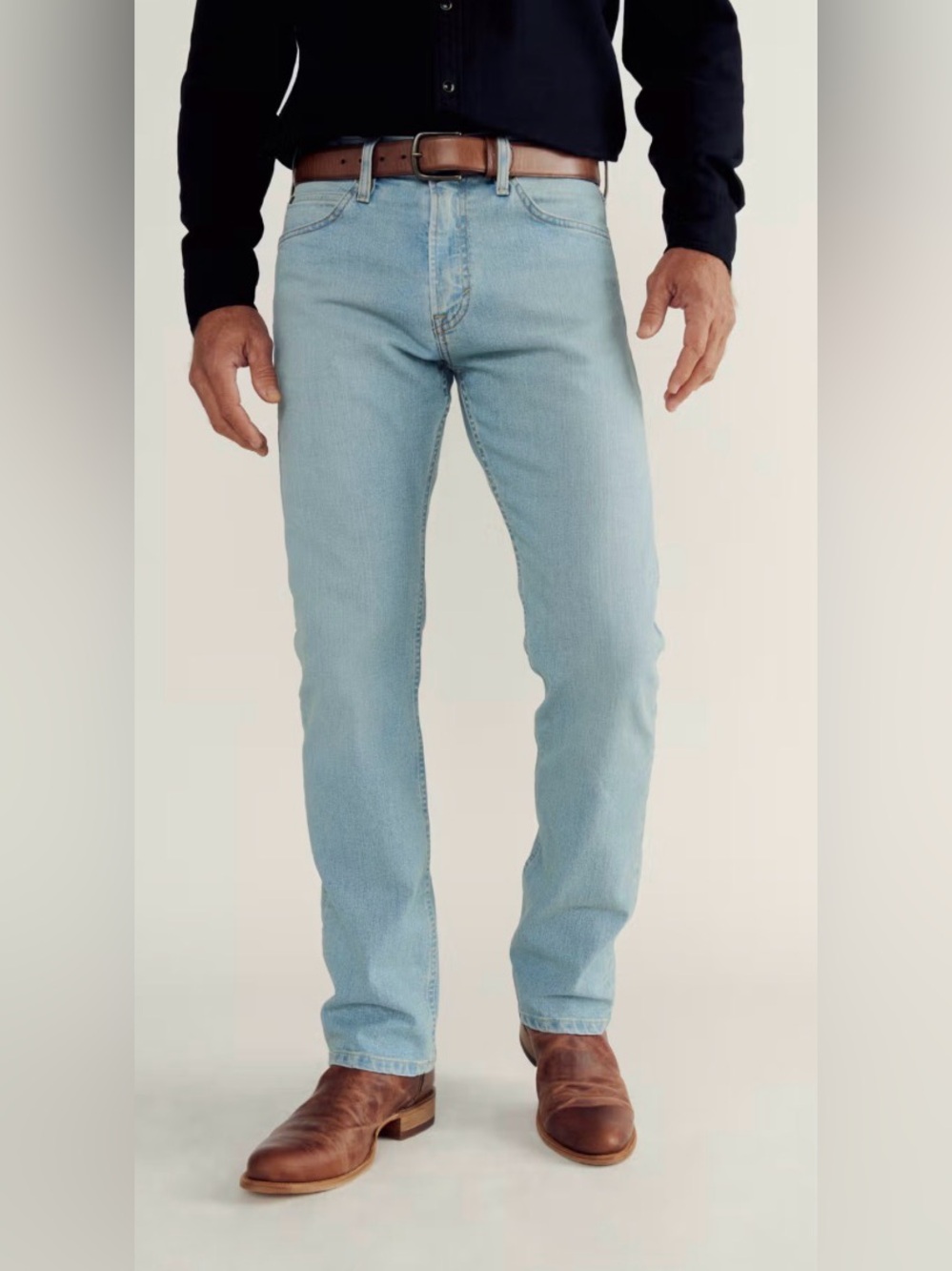 •TECOVAS• Mens Slim Straight Stretch Denim Jeans 34x30